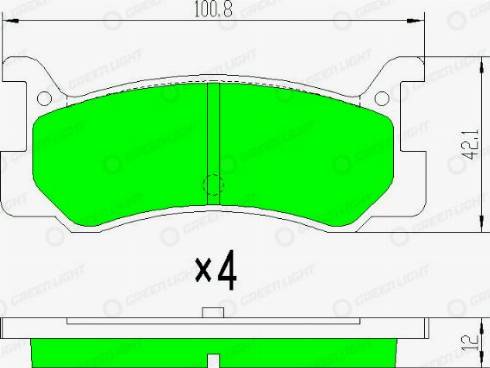 AutomotiveAdriado GLBP0408 - Bremžu uzliku kompl., Disku bremzes autospares.lv