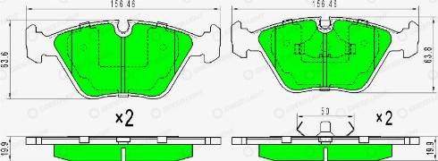 AutomotiveAdriado GLBP0402 - Brake Pad Set, disc brake www.autospares.lv