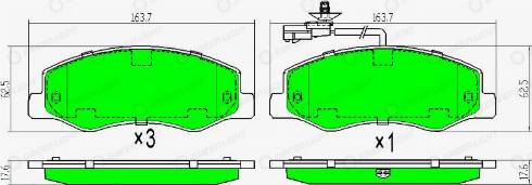 AutomotiveAdriado GLBP0434 - Bremžu uzliku kompl., Disku bremzes autospares.lv