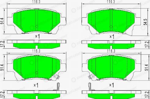 AutomotiveAdriado GLBP0428 - Bremžu uzliku kompl., Disku bremzes autospares.lv