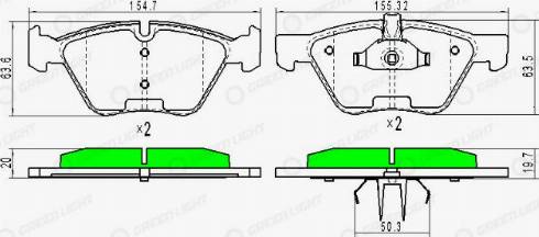 AutomotiveAdriado GLBP0080 - Bremžu uzliku kompl., Disku bremzes autospares.lv