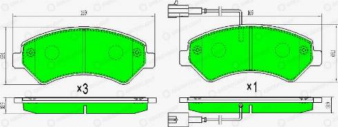 AutomotiveAdriado GLBP0081 - Bremžu uzliku kompl., Disku bremzes autospares.lv