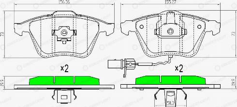 AutomotiveAdriado GLBP0031 - Bremžu uzliku kompl., Disku bremzes autospares.lv