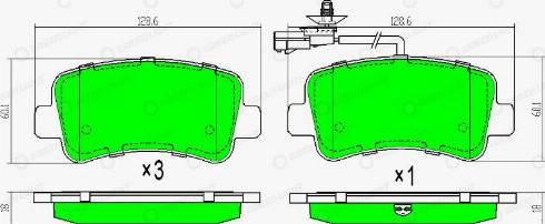 AutomotiveAdriado GLBP0079 - Bremžu uzliku kompl., Disku bremzes autospares.lv