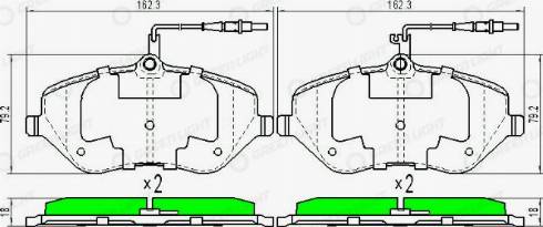 AutomotiveAdriado GLBP0197 - Bremžu uzliku kompl., Disku bremzes autospares.lv