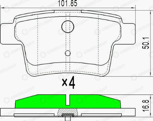 AutomotiveAdriado GLBP0142 - Bremžu uzliku kompl., Disku bremzes autospares.lv