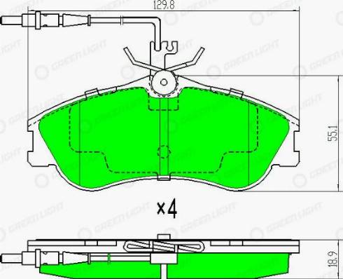 AutomotiveAdriado GLBP0155 - Bremžu uzliku kompl., Disku bremzes autospares.lv