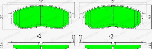 AutomotiveAdriado GLBP0150 - Bremžu uzliku kompl., Disku bremzes www.autospares.lv