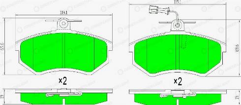 AutomotiveAdriado GLBP0151 - Bremžu uzliku kompl., Disku bremzes autospares.lv