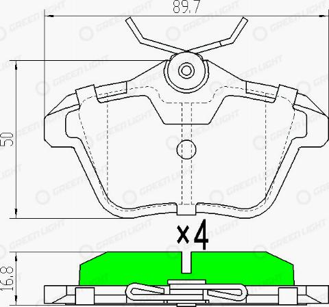 AutomotiveAdriado GLBP0158 - Bremžu uzliku kompl., Disku bremzes autospares.lv