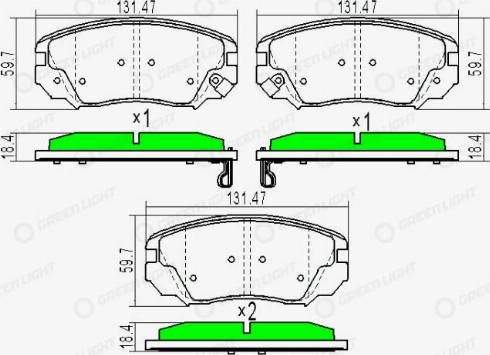 AutomotiveAdriado GLBP0114 - Bremžu uzliku kompl., Disku bremzes autospares.lv