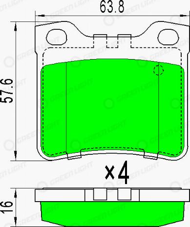 AutomotiveAdriado GLBP0117 - Bremžu uzliku kompl., Disku bremzes www.autospares.lv