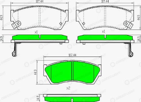 AutomotiveAdriado GLBP0391 - Bremžu uzliku kompl., Disku bremzes autospares.lv