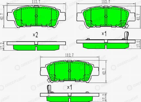 AutomotiveAdriado GLBP0340 - Bremžu uzliku kompl., Disku bremzes autospares.lv