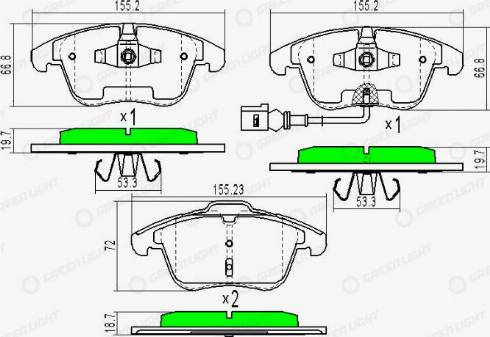 AutomotiveAdriado GLBP0353 - Bremžu uzliku kompl., Disku bremzes autospares.lv