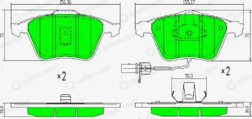 AutomotiveAdriado GLBP0318 - Bremžu uzliku kompl., Disku bremzes www.autospares.lv