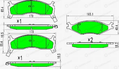 AutomotiveAdriado GLBP0339 - Bremžu uzliku kompl., Disku bremzes autospares.lv