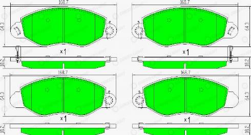 AutomotiveAdriado GLBP0329 - Bremžu uzliku kompl., Disku bremzes www.autospares.lv