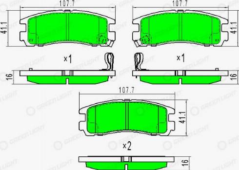 AutomotiveAdriado GLBP0326 - Bremžu uzliku kompl., Disku bremzes autospares.lv