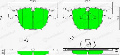 AutomotiveAdriado GLBP0242 - Bremžu uzliku kompl., Disku bremzes www.autospares.lv