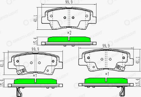 AutomotiveAdriado GLBP0253 - Bremžu uzliku kompl., Disku bremzes autospares.lv