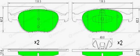 AutomotiveAdriado GLBP0209 - Bremžu uzliku kompl., Disku bremzes autospares.lv