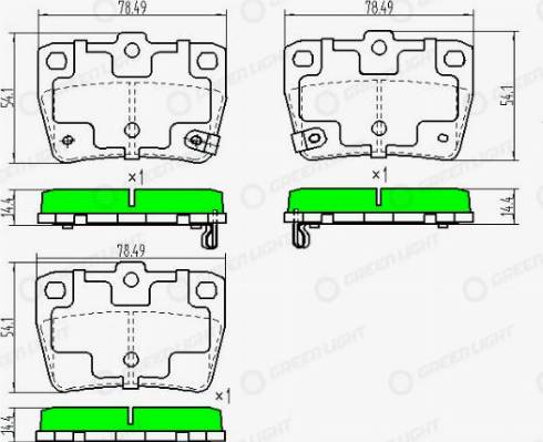 AutomotiveAdriado GLBP0234 - Bremžu uzliku kompl., Disku bremzes autospares.lv