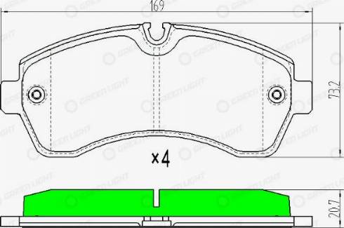 AutomotiveAdriado GLBP0223 - Bremžu uzliku kompl., Disku bremzes autospares.lv