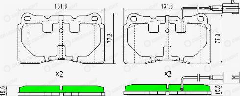 AutomotiveAdriado GLBP0271 - Bremžu uzliku kompl., Disku bremzes www.autospares.lv