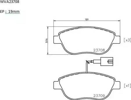 Automotor France ABP2602 - Тормозные колодки, дисковые, комплект www.autospares.lv