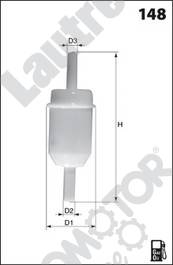 Automotor France LATG54 - Degvielas filtrs autospares.lv