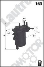 Automotor France LATG69 - Degvielas filtrs www.autospares.lv