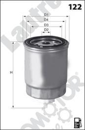 Automotor France LATG102 - Fuel filter www.autospares.lv