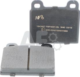 Automotor France PBP4001 - Тормозные колодки, дисковые, комплект www.autospares.lv