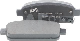 Automotor France PBP0062 - Brake Pad Set, disc brake www.autospares.lv