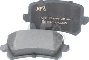 Automotor France PBP0079 - Тормозные колодки, дисковые, комплект www.autospares.lv