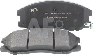 Automotor France PBP0133 - Тормозные колодки, дисковые, комплект www.autospares.lv