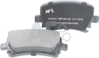 Automotor France PBP1247 - Тормозные колодки, дисковые, комплект www.autospares.lv