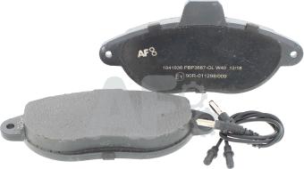 Automotor France PBP3687 - Brake Pad Set, disc brake www.autospares.lv