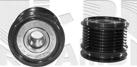 Autoteam A04476 - Pulley, alternator, freewheel clutch www.autospares.lv