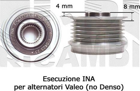 Autoteam A04880 - Pulley, alternator, freewheel clutch www.autospares.lv