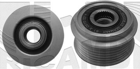 Autoteam A05612 - Pulley, alternator, freewheel clutch www.autospares.lv