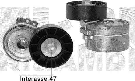 Autoteam A05032 - Натяжитель, поликлиновый ремень www.autospares.lv