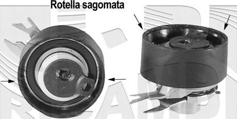 Autoteam A03128 - Spriegotājrullītis, Gāzu sadales mehānisma piedziņas siksna www.autospares.lv