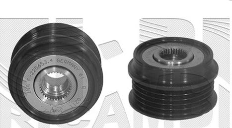 Autoteam A03812 - Шкив генератора, муфта www.autospares.lv