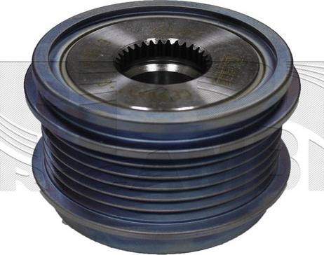 Autoteam AA1293 - Pulley, alternator, freewheel clutch www.autospares.lv