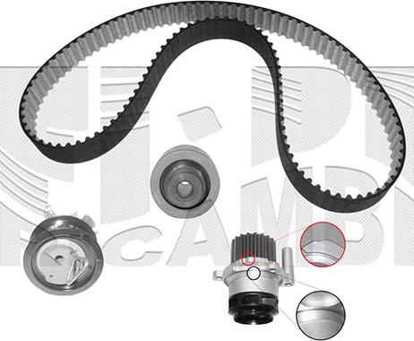 Autoteam KATW1263 - Ūdenssūknis + Zobsiksnas komplekts www.autospares.lv