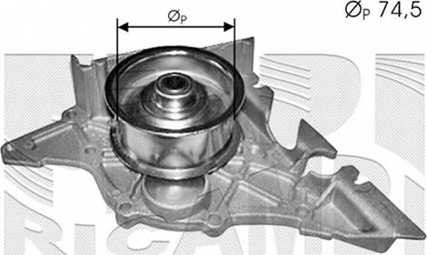 Autoteam WPA409 - Water Pump www.autospares.lv