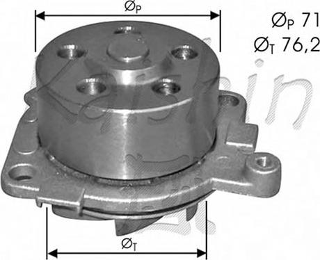 Autoteam WPA405 - Water Pump www.autospares.lv