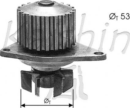 Autoteam WPA344 - Ūdenssūknis www.autospares.lv